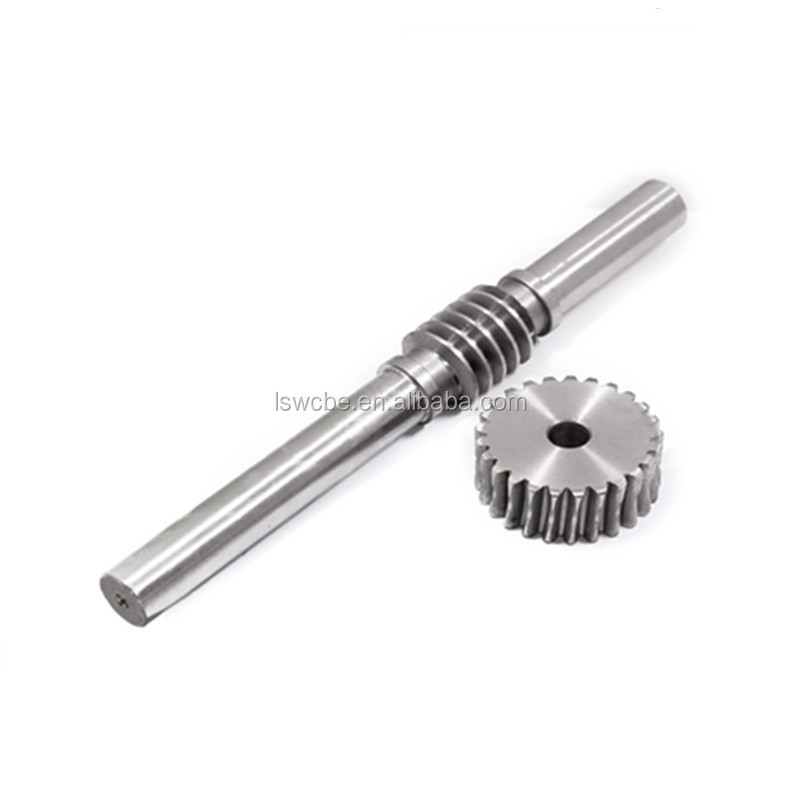 US Standard 1045 Carbon Steel High Hardness Precision Worm Gear and Custom Pinion Gear