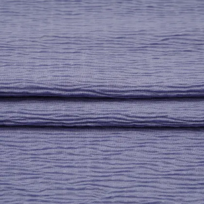 Recycle Polyester Viscose Crinkle Jersey Fabric