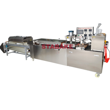 Tortilla Making Machine: Industrial sepenuhnya otomatis Tortilla Pancake Bread Spring Roll Roti Chapati Pembuat