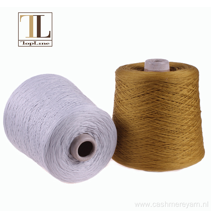 tape style 100% mercerized mako cotton knitting yarn