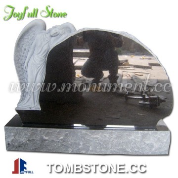 Granite Tombstone With Angel