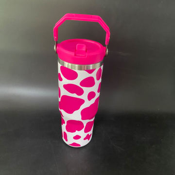 Laser Engraved 30oz Stainless Steel Water Bottles with Flip Lids - Customization & Gifts