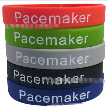 2016 new product medical alert pacemaker rubber bracelets