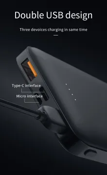Whaylan Power Bank 10000mAh Portable Power Battery