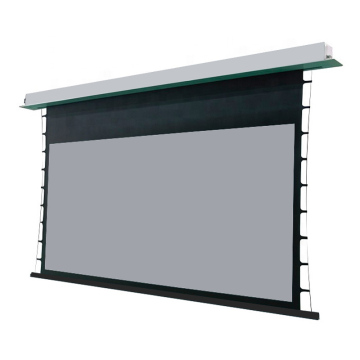 ALR Ceiling Recessed Motorized Projector Screen with Tab-Tensioned - 72" to 150
