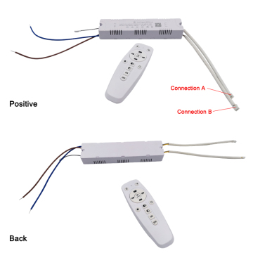 2.4G Remote Control for Dimmable Color-Changing Chandelier LED Driver (20-40W X2, 40-60W X2)