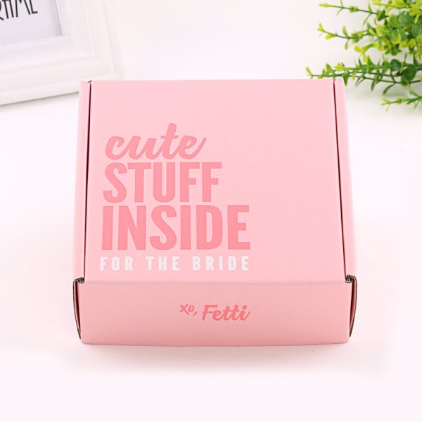 Free Sample Wholesale Pink Mail Corrugated Boxes Packaging