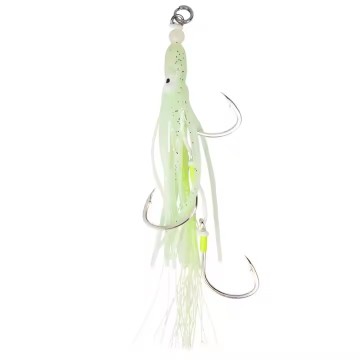 Hot Sale Luminous High Carbon Steel Bionic Squid Hook Bait - 2pcs/bag