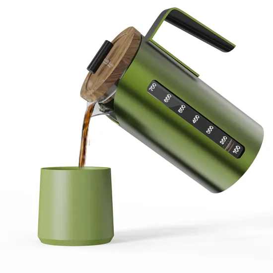 Wholesale Customized Borosilicate Glass French Press - Portable Coffee Pot with Mug