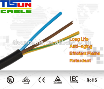 Black Insulated wire flexible electrical cable H05VV-F