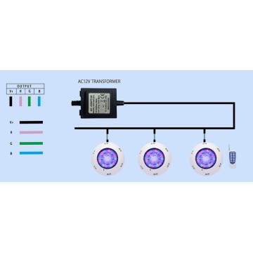 AC12V/24V 290mm 벽 마운트 풀 조명