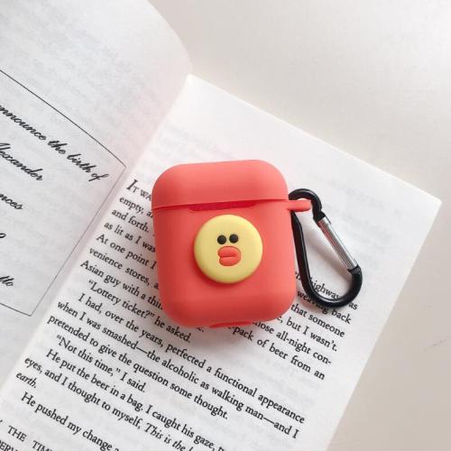 Cartoon Design per Airpod Cover con custodia protettiva portatile in silicone a catena