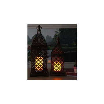 Battery Copper Metal Decorative Lantern