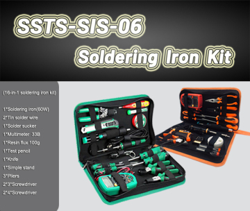 16-in-1 Soldering Iron Kit: Comprehensive Welding Tools Set with Adjustable 60W Electric Soldering Irons