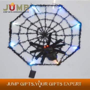 Very Popular Halloween decoration flashing LED a spider's web