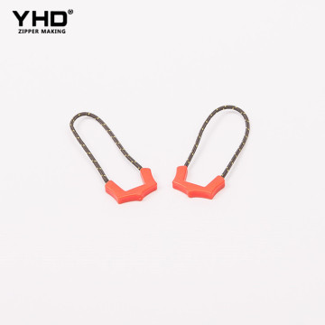 Clothing Free Sample Metal plastic personalized rubber handbag zipper pulls