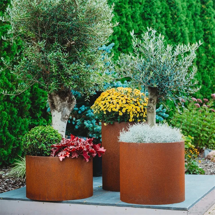 yellow planter