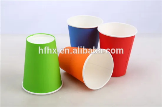 HXIN paper cups wholesale take-away beverage cup single wall color paper cup
