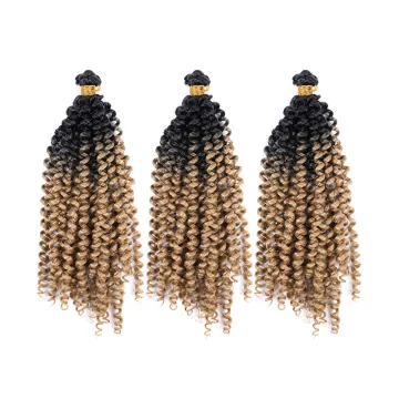 Wholesale Synthetic Deep Curly Spring Twist Water Wave Crochet Braid Hair Hair Extension