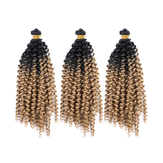 Wholesale Synthetic Deep Curly Spring Twist Water Wave Crochet Braid Hair Hair Extension