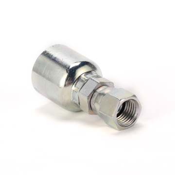 Raccordi di tubi idraulici femminili JIC One Piece in acciaio al carbonio con galvanizzazione