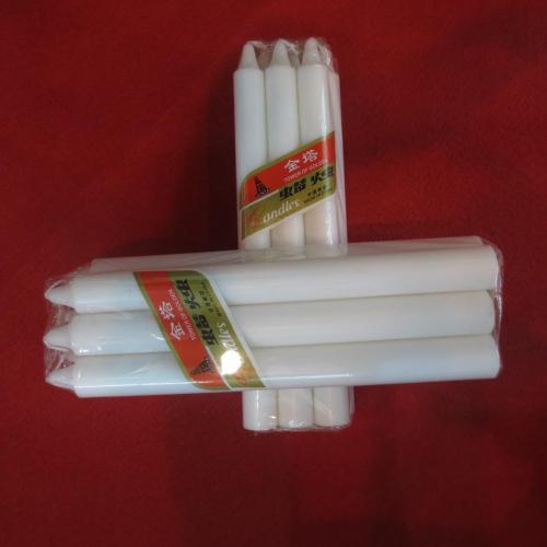 6Pcs Packing Large Size White Unscented Candle