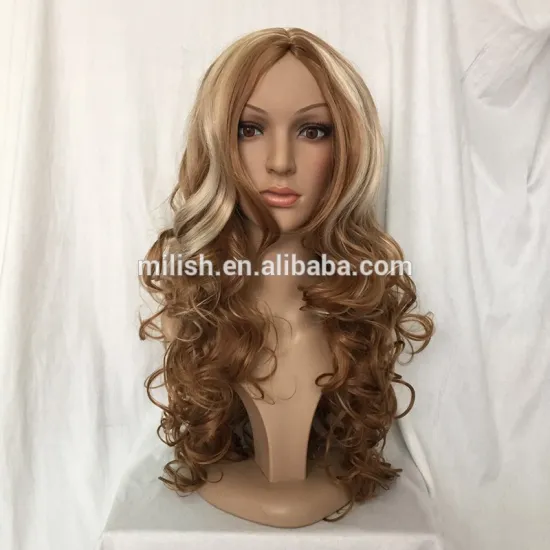 MFW-0088 top beauty blonde long synthetic fashion wig