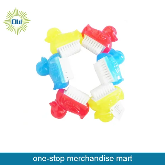 Colorful Cartoon Finger Cleaning Brush