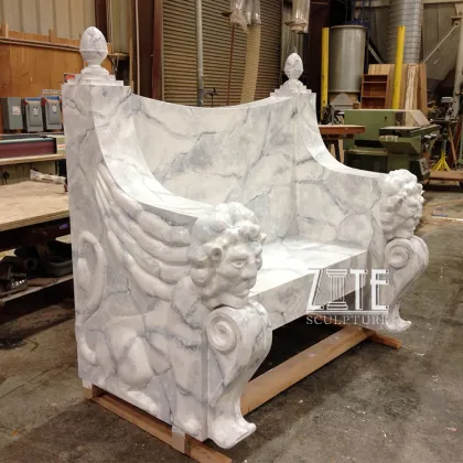 New Products outdoor nature stone antique animal benches