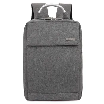 Man Business Travel Laptop Backpack with Solid Color and Aluminum Alloy Handle
