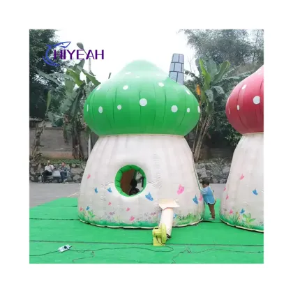 Custom Inflatable Mushroom House: Mini Bounce House and Amusement Inflatable Mushroom Castle