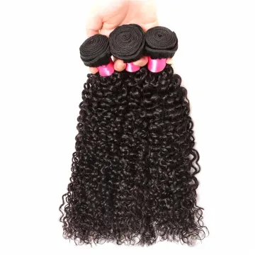 Mink Brazilian Hair Cuticle Aligned Virgin kinky curly human hair Bundles