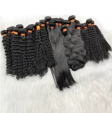 Wholesale 30 32 inches 100% human hair best quality premium quality human virgin brazilian hair 3 bundles with lace closure