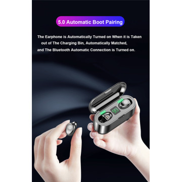 F9-5C TWS BT 5.0 Rechargeable Wireless Earphones