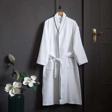 100% organic cotton loop bathrobe with hood