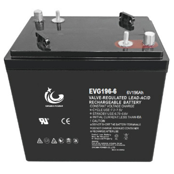 GEL industrial traction battery 6V196Ah high reliability
