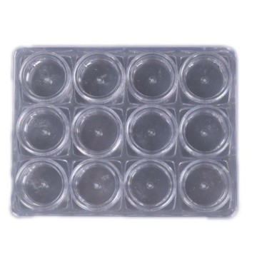 Nail Tool Tray 12 Piece Box Square Charm Nail Decoration Trays