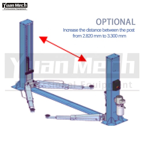 Two Post Lift floor Connection with Electromagnet Mechanical