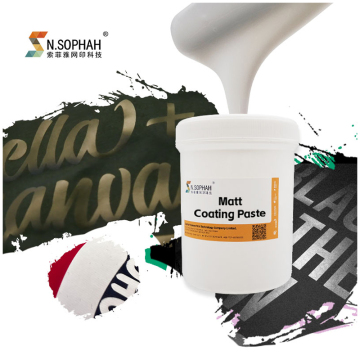 Màu in màn hình lớp phủ mềm matt chất lượng cao cho hàng may mặc