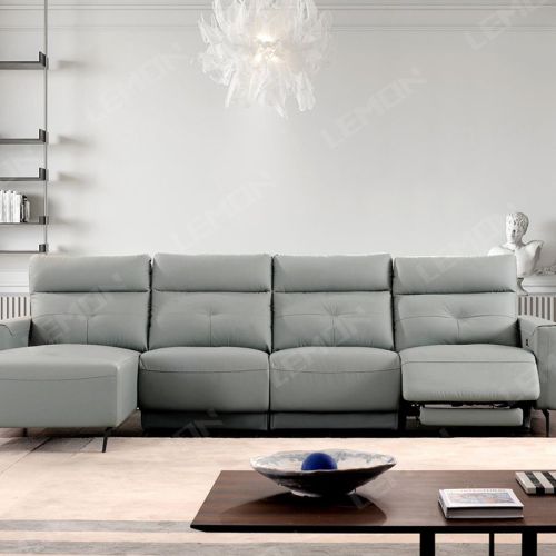 Modern Genuine Leather Sofa Set For Living Room