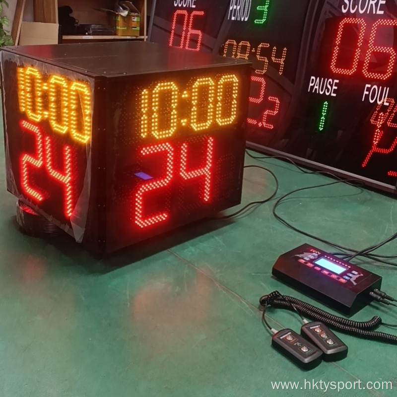 Professional Wireless LED 4-Sided 24-Second Shot Clock