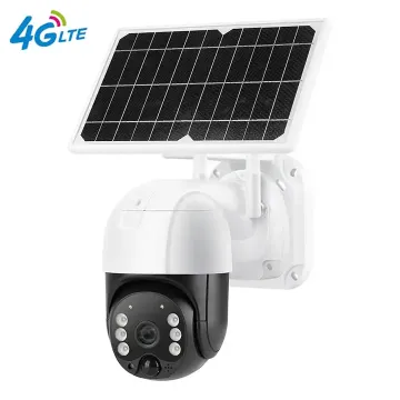 4G SIM Card PTZ Solar Power Dome CCTV Camera with Two-Way Audio, Waterproof and Motion Detection for Outdoors