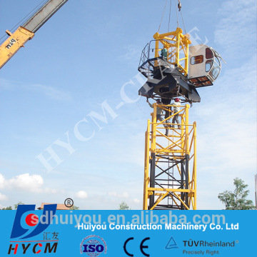 HYCM QTZ 120 TC6024 fixed basic type topkit tower crane sale to big distributor