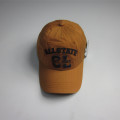 Brown Soft Textile Fabric Patch Sports Cap