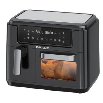 2400W 11.5L China Air Fryer: Multifunctional Black Double Basket OEM Two Dual Air Fryer with Visual Window