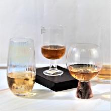 rose gold plated gin balloon glasses