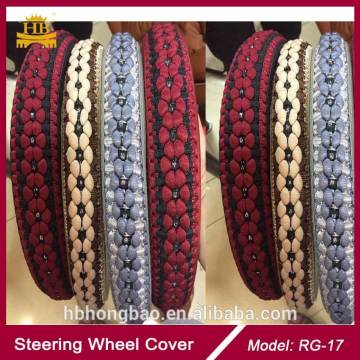 Summer ice silk red car steering wheel cover