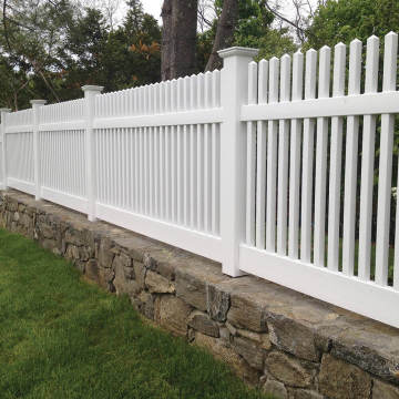 UV Resistant PVC White Picket Fence
