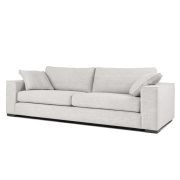 Modern Contemporary Sitka Mist Gray Fabric Sofa