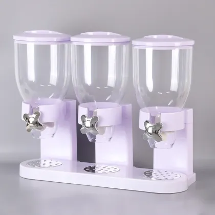 Wholesale Double-ended Upright Plastic Food Jars for Oatmeal and Cereal Storage